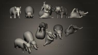 Animal figurines (STKJ_0043) 3D model for CNC machine